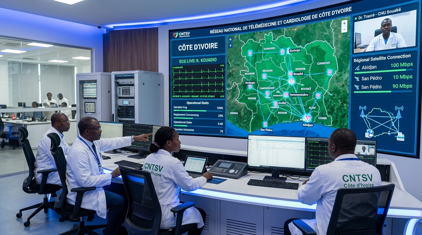 Centre de supervision et cartographie des sites de télémédecine